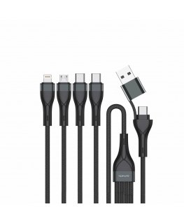 4smarts 541023 USB cable 1.2 m USB A/USB C USB C/Micro USB-A/Lightning Black