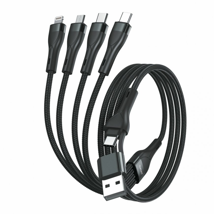 4smarts 541023 USB cable 1.2 m USB A/USB C USB C/Micro USB-A/Lightning Black – 2