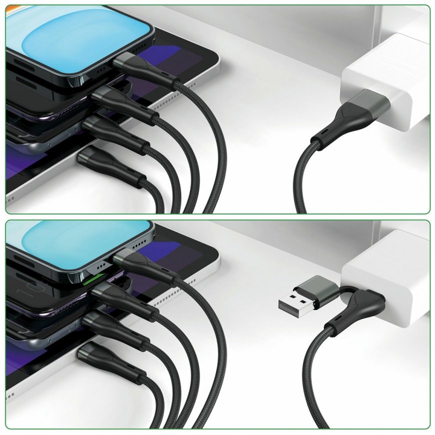 4smarts 541023 USB-kaabel 1,2 m USB A/USB C USB C/Micro USB-A/Lightning Must – 5