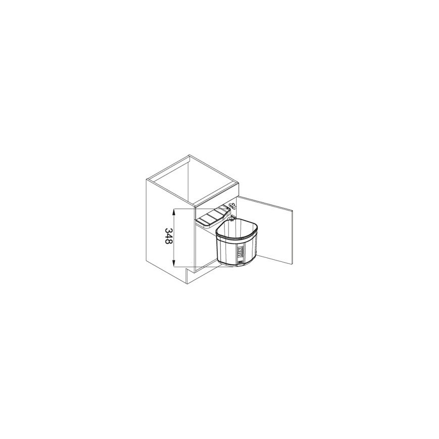 Franke Sorter Mini 17 L Прямоугольный Пластик Черный – 3