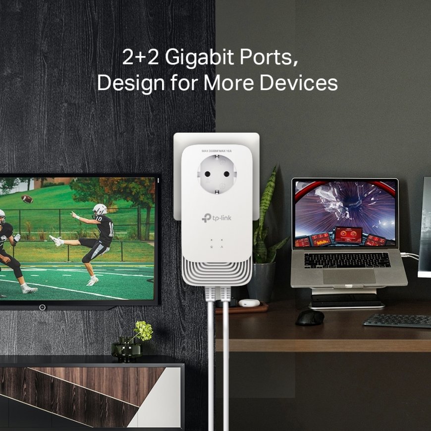 TP-Link PG2400P KIT сетевой адаптер PowerLine 1428 Мбит/с Подключение Ethernet Белый 2 шт – 3