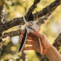 Fiskars Plus P531 karsintasakset Ohisyöttö musta, Oranssi