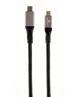 Gembird CCBP-USB3-CMCM100-1.5M USB кабель USB 3.2 Gen 2 (3.1 Gen 2) 1,5 m USB C Черный, Серебристый