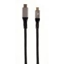 Gembird CCBP-USB3-CMCM100-1.5M USB kabelis USB 3.2 Gen 2 (3.1 Gen 2) 1,5 m USB C Juoda, Sidabras Gembird CCBP-USB3-CMCM100-1.5M USB kabelis USB 3.2 Gen 2 (3.1 Gen 2) 1,5 m USB C Juoda, Sidabras