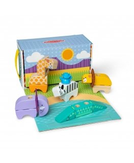 Melissa & Doug MDT BBN Blockables Safari Plyst GML