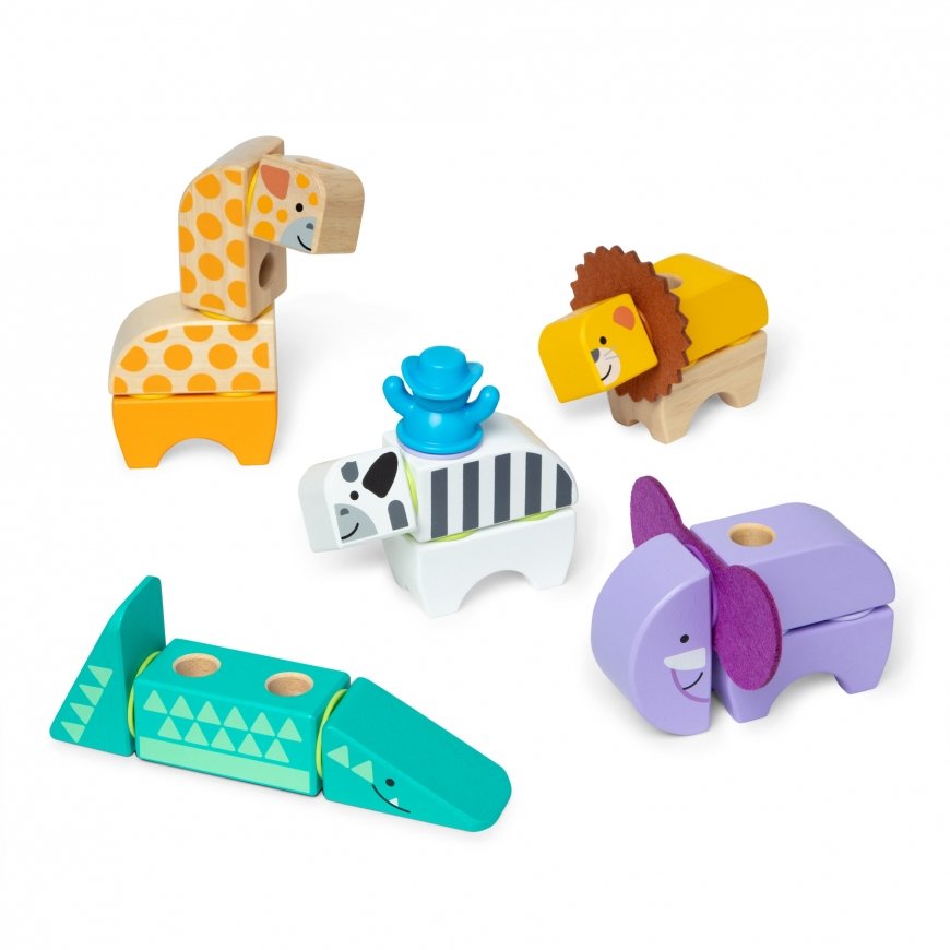 Melissa & Doug MDT BBN Blockables Safari Plyst GML – 2