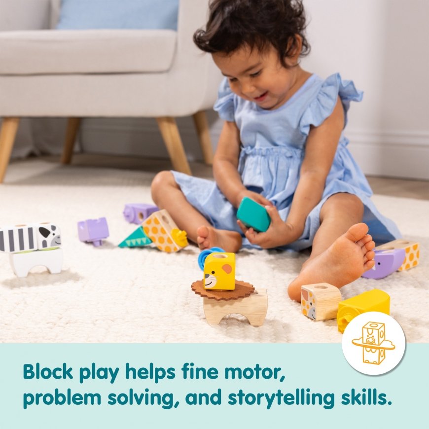 Melissa & Doug MDT BBN Blockables Safari Plyst GML – 3