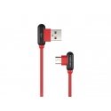 NATEC NKA-1201 USB kabelis USB 2.0 1 m USB A USB C Melns, Sarkans NATEC NKA-1201 USB kabelis USB 2.0 1 m USB A USB C Melns, Sarkans