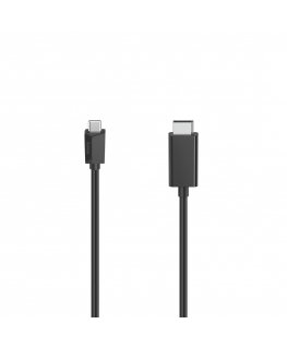 Hama 00200717 videokaapeli-adapteri 1,5 m USB Type-C DisplayPort musta