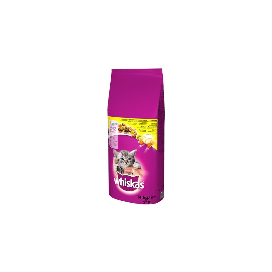 ‎Whiskas 5900951014369 sausā barība kaķiem 14