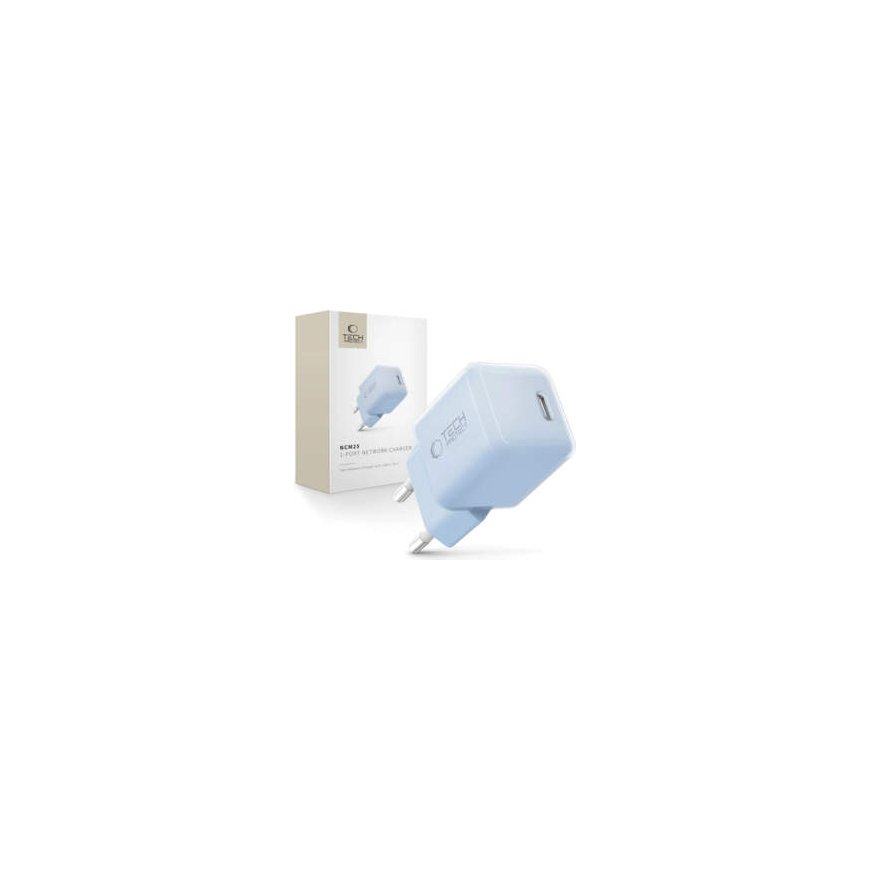 Tech-Protect NCM25 USB-C PD 25W sienas lādētājs - violets