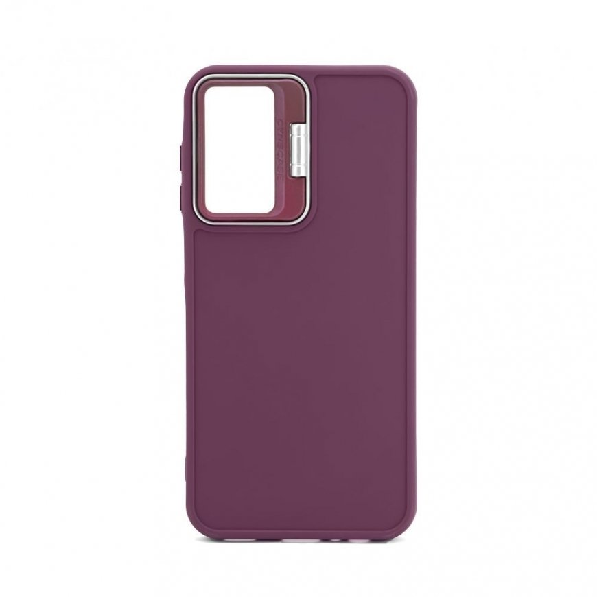 Samsung Galaxy A35 Hybrid -kotelo kamerajalustalla, luumu