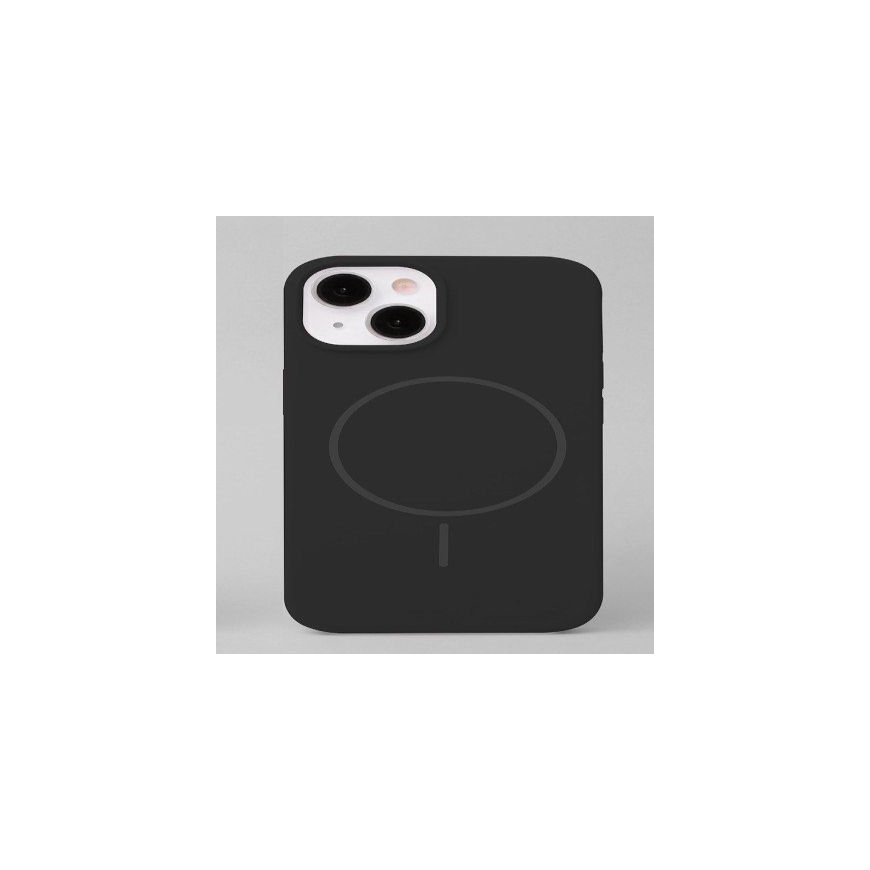 Apple iPhone 15 Soft Touch Silicone case With Magnetic Black