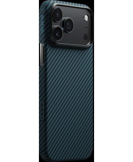 PITAKA Ultra-Slim MagSafe korpuss iPhone 17 Pro melnā zila krāsā