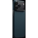 PITAKA Ultra-Slim MagSafe korpuss iPhone 17 Pro melnā zila krāsā