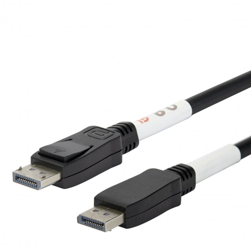 Deltaco DP80-1010 DisplayPort-kaabel 1 m Must – 2