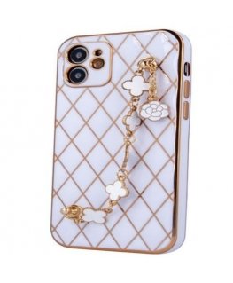 Balta Apple Glamour dėklas iPhone 11