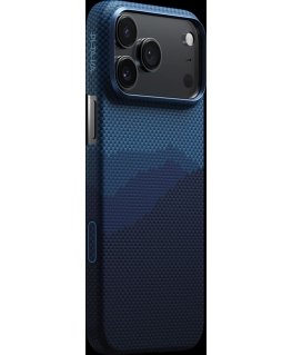 PITAKA Ultra-Slim MagSafe korpuss iPhone 17 Pro Max melnā un zilā krāsā