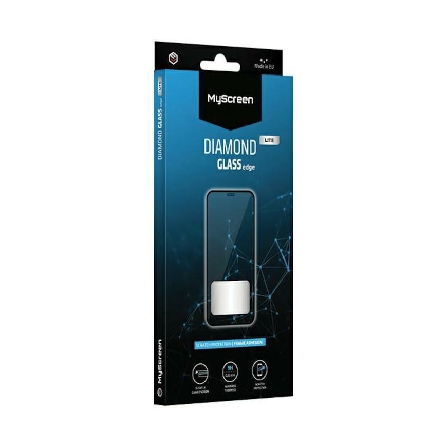 MS Diamond Glass Edge Lite FG Moto G55 must|must Täielik Kleeppind