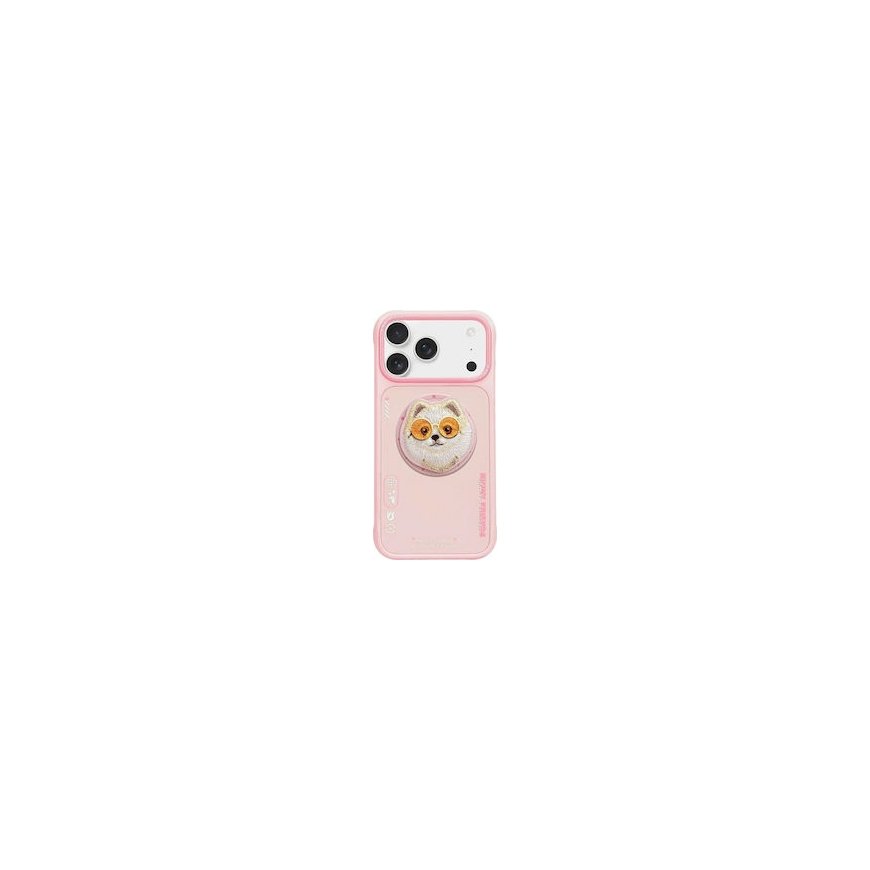 Nimmy Suuri Silmäinen Lemmikki 2.0 Koira iPhone 17 Pro:lle beige – 2