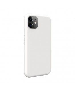 Apple iPhone 11 Premium Pehmea Tunde Silikoon Karp Valge