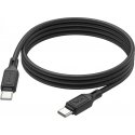 X90 Cool 60W silicone charging data cable for Type-C to Type-C Black