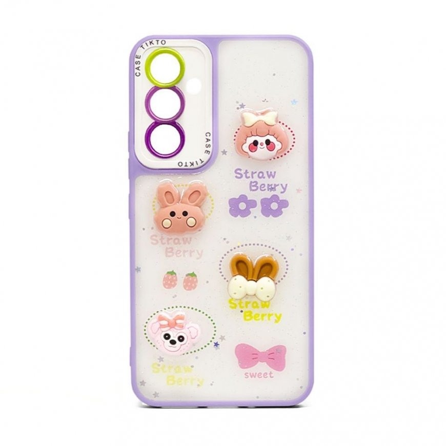 Apple iPhone 15 Pro EPOXY KARIKATUURI KATE Hele Lilla