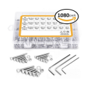 OEM M2 M3 M4 Stainless Steel Bolt Nut Washer Set - 1080pcs OEM M2 M3 M4 Stainless Steel Bolt Nut Washer Set - 1080pcs