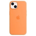 Чехол Apple iPhone 13 Premium Magsafe Soft Touch из силикона с новой функцией серо-голубого цвета