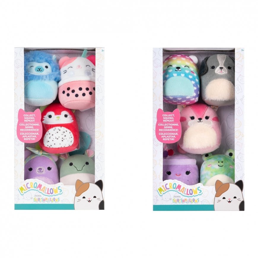 Squishmallows Micromallows figūriņu komplekts, 5 gab. – 2