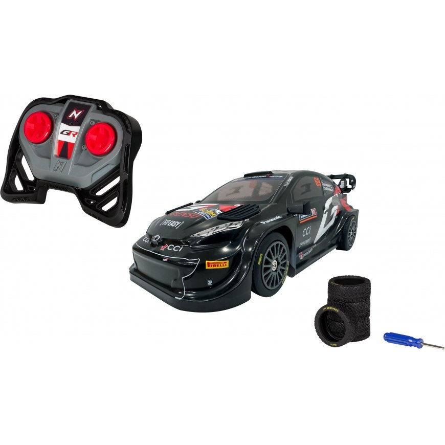 NIKKO Toyota Gazoo Racing Rovanperä Sweden Rally 2024, kauko-ohjattava auto lisärenkailla, 1:16 – 2