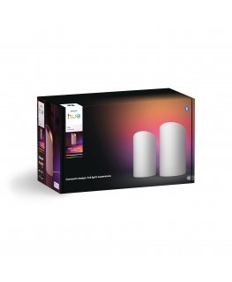 Philips Hue Play sienas mazgātājs Balts un krāsu atmosfēra, balts 2gab