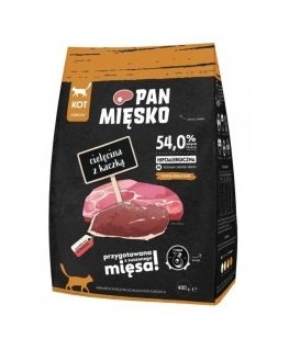 Pan Mięsko Veršiena su antis sausa kačių maistas traškučiai M 400g