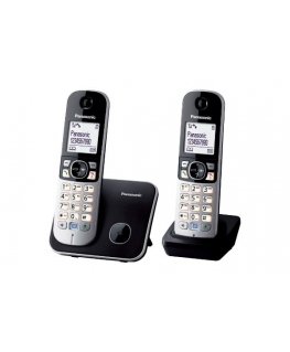 Panasonic KX-TG6812 DECT telefons Zvanītāja ID Melns, Sudrabs