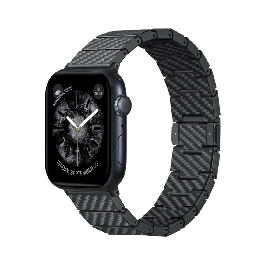 PITAKA süsinikkiust modernne rihm Apple Watch'ile 1|2|3|4|5|6|7|8| – 2