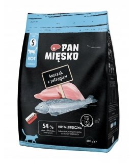 Pan Mięsko Kurczak ar foreli, sausā barība kaķiem, kraukšķi S 400g