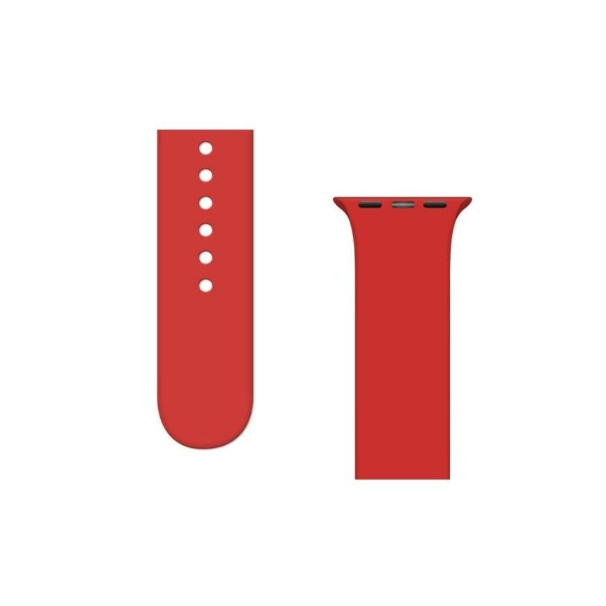 Strap APS silikona pulksteņa siksna Ultra / 8/7/6/5/4/3/2 / SE (45/44 / 42mm) pulksteņa siksna sarkana