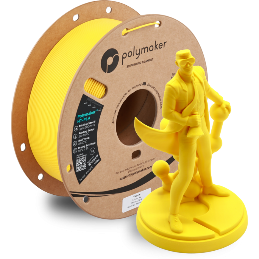 Polymaker HT-PLA 1,75mm 1kg - Dzeltena