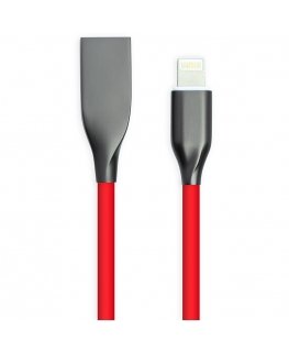 PowerPlant CA911400 кабель с разъемами Lightning 1 m Красный