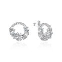 Beneto Silver Glittering Earrings AGUC1158 Beneto Silver Glittering Earrings AGUC1158