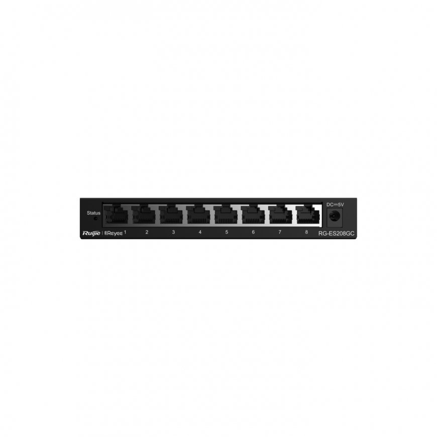 Ruijie Networks RG-ES208GC võrgulüliti Juhitav L2 Gigabit Ethernet (10/100/1000) Hall