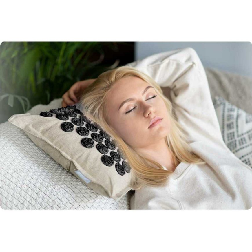 Acupressure massage mat with pillow Neo-sport, gray/black – 2