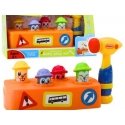 Lean Toys Interactive toy with a hammer and mice, 28x12x13 cm Lean Toys Interactive toy with a hammer and mice, 28x12x13 cm