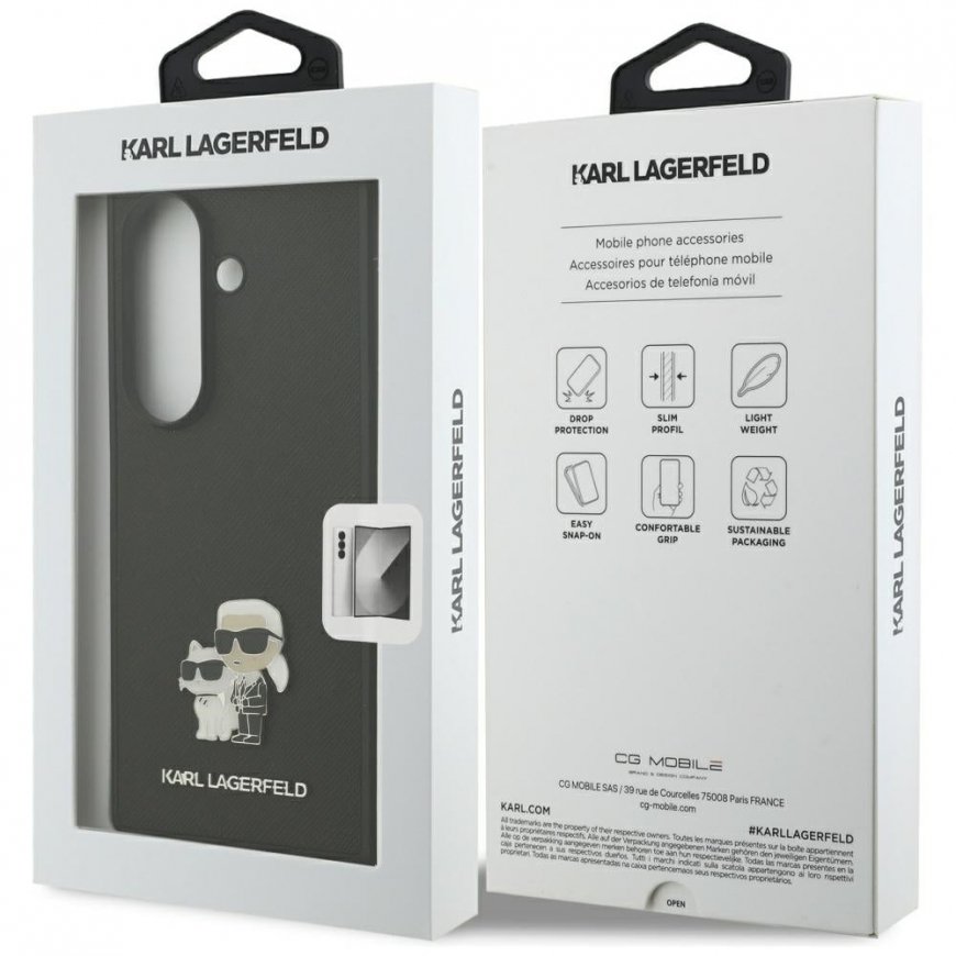 Karl Lagerfeld Saffiano Karl&Choupette pin Samsung Gala jaoks