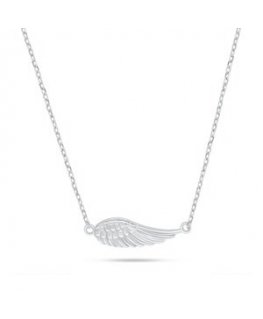 Brilio Silver Delicate silver pendant Angel wing NCL214W