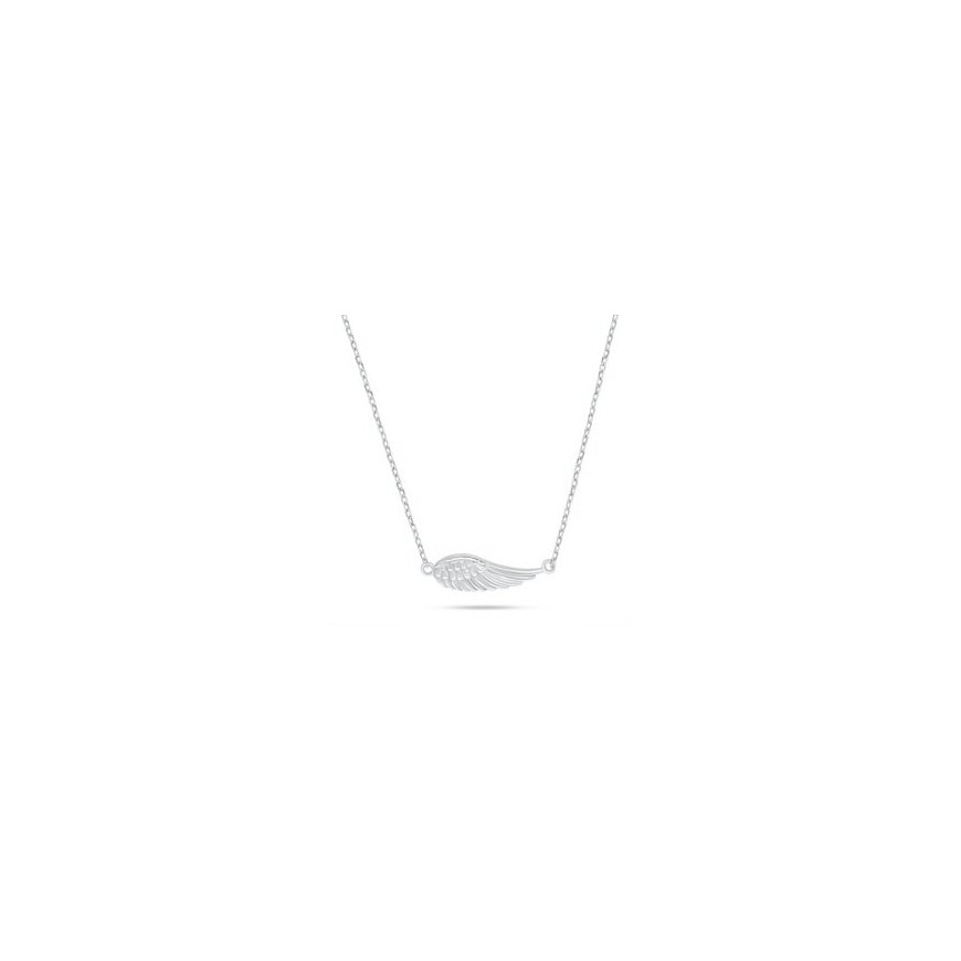 Brilio Silver Delicate silver pendant Angel wing NCL214W