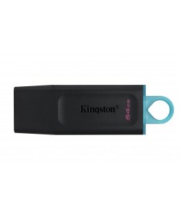 Kingston Technology DataTraveler Exodia USB флеш накопитель 64 GB USB тип-A 3.2 Gen 1 (3.1 Gen 1) Черный, Бирюзовый