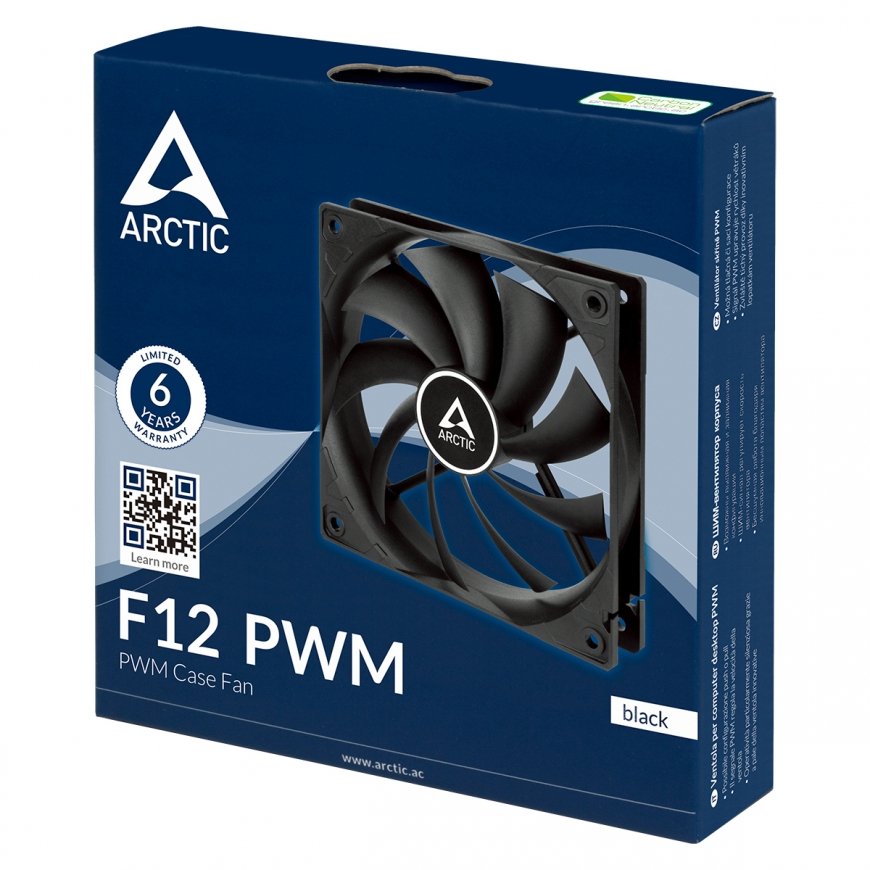 ARCTIC Freezer F12 PWM Datora korpusam Ventilators 12 cm Melns 5 pcs – 4