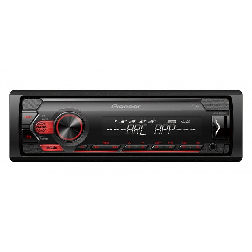 Pioneer MVH-S120UB auto audio-video uztvērējs Melns