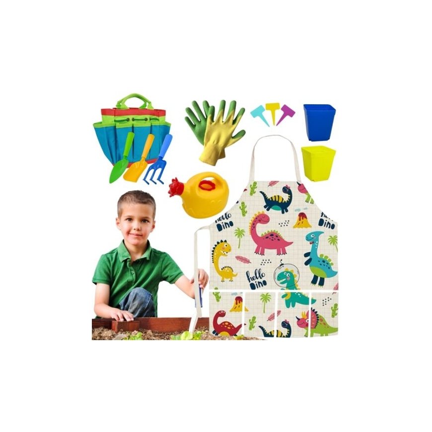 WOOPIE Little Gardener Set 15pcs. Dinosaurs
